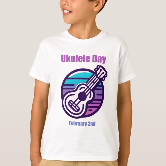 2 feb. - Ukelele Dag T-shirt (Voorkant)