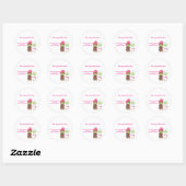 2 filles de spa - autocollant de beauté pour fête  (Feuille)
