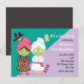 2 Filles de Spa Invitation à une soirée de relooki (Devant / Derrière)