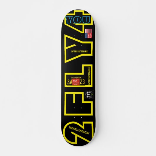 2 FLY 4 U JMT 7 3/4" Planche de Skateboard (Devant)