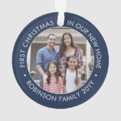 2 Foto 1 Kerstmis: Blauw-wit Ornament (achterkant)