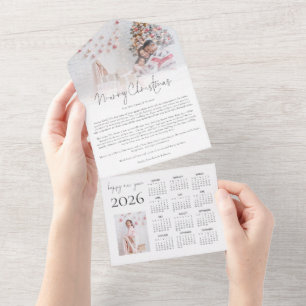 2 Foto 2026 Kalender Kerstnieuwsbrief All In One Uitnodiging
