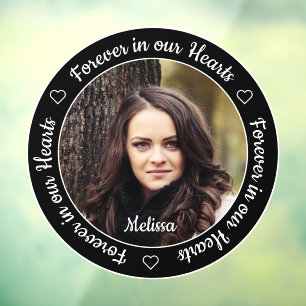 2 Foto begrafenis Memorial Raamsticker