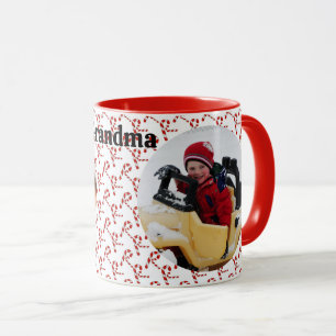 2 Foto Candy Cane Kerstmis Koffie Gift Mok