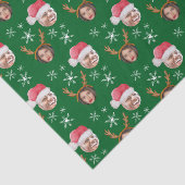 2 Foto Collage Santa en Rendier Tissuepapier (Detail)