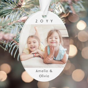 2 foto Eenvoudige typografie Jaar Minimalistische Ornament