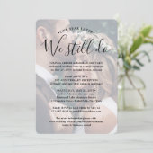 2 Foto Jubileum Reception We do Wedding Kaart (Staand voorkant)