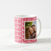 2 Foto Love Typografie Koffiemok (Voorkant rechts)