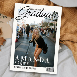 2 Foto Modern Magazine Hoesje Afstuderen 2025 Kaart