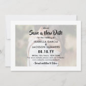 2 Foto Modern minimalist Wedding Postponement Save The Date (Achterkant)