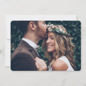 2 Foto niets Fancy gewoon liefdesweddenschappen on Kaart (Achterkant)