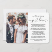 2 Foto niets Fancy gewoon liefdesweddenschappen on Kaart (Voorkant)