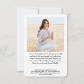 2 Foto Nieuw Adres Wit Typografie Afstuderen Bedankkaart (Achterkant)