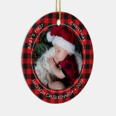 2 Foto Ornament voor baby's eerste kerstfeest (Rechts)