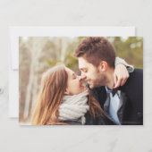 2 Foto Red Truck Winter Kerstmis Save The Date (Achterkant)