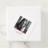 2 Foto Simple Modern Afstuderen Hartelijk dank Bedankjes Labels (In situ)