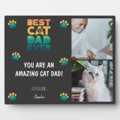2 Foto Sunset Fathers Day Best Cat Dad ever Fotoplaat (Voorkant)