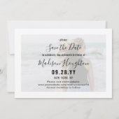 2 Foto Sweet 16th Birthday Chic Script Zestiende Save The Date (Achterkant)