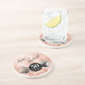 2 Foto "Toen en Nu" Bruiloft Jubileum Zandsteen Onderzetter (Zijkant)