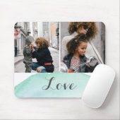 2 Foto Turquoise Waterverf Muismat (Met muis)