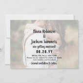 2 Foto van Corinthians Love Wedding Save the Date (Achterkant)