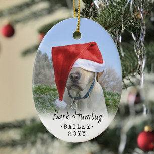 2 Foto van elke tekstbalk Humbug Happy Howlidays D Keramisch Ornament