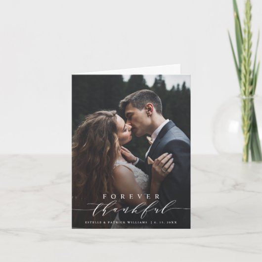 2 Foto voor altijd bedankt bruiloft Hartelijk dank (Voorkant)