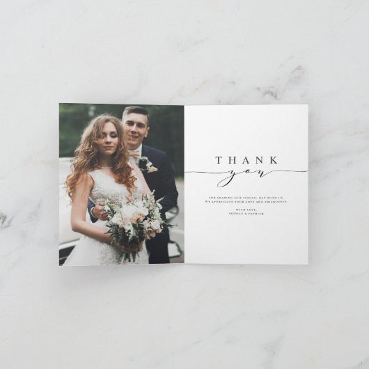2 Foto voor altijd bedankt bruiloft Hartelijk dank (Binnen)