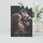 2 Foto voor altijd bedankt bruiloft Hartelijk dank (Staand voorkant)