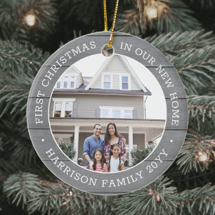 2 Foto voor eerste kerstmis - nieuw startpunt voor Keramisch Ornament