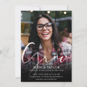 2 Fotocollage Modern Graduation Party Kaart (Voorkant)