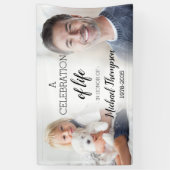 2 Fotoherdenking op persoonlijke titel Spandoek (Verticaal)