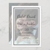 2 Fotoparaten Chic Modern Script Vrijgezellenfeest Kaart (Voorkant / Achterkant)