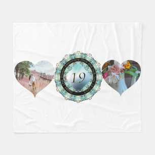2 Foto's 19e Jubileum - Lijsten van het hart Fleece Deken