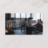 2 foto's logo QR code modern professioneel eenvoud Visitekaartje (Voorkant)