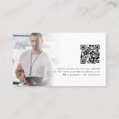 2 foto's Logo QR Code Personal Trainer Visitekaartje (Achterkant)