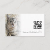 2 Foto's Logo QR Code Pet Fotograaf Visitekaartje (Achterkant)