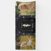 2 foto's Mystic Zodiac Leo 21st Verjaardag Spandoek (Verticaal)