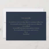 2 Foto's Navy Chic Trendy Collage Wedding Covid19 (Achterkant)