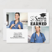 2 foto's Nursing College Afstuderen Aankondiging (Voorkant)