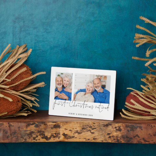 2 Foto's Scriptnaam Eerste Kerstmis in ruste Fotoplaat (Zijkant)