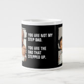 2 foto's van de vader die opstapelde extra grote beker (Voorkant)