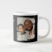 2 foto's van de vader die opstapelde extra grote beker (Rechts)