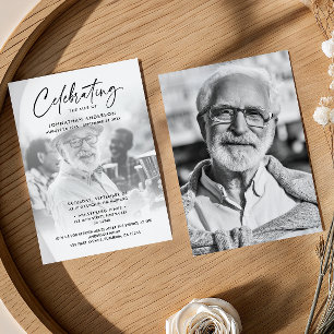 2-Foto's vieren: Life/Funeral/Memorial Kaart