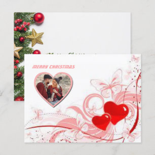 2 foto's voor Kerstmis Briefkaart