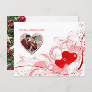 2 foto's voor Kerstmis Briefkaart