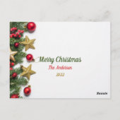 2 foto's voor Kerstmis Briefkaart (Achterkant)