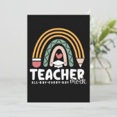 2- Funny Teacher Mode Teaching Gift for Teacher Kaart (Staand voorkant)
