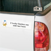 2 Geckos Bumpersticker (Op Truck)