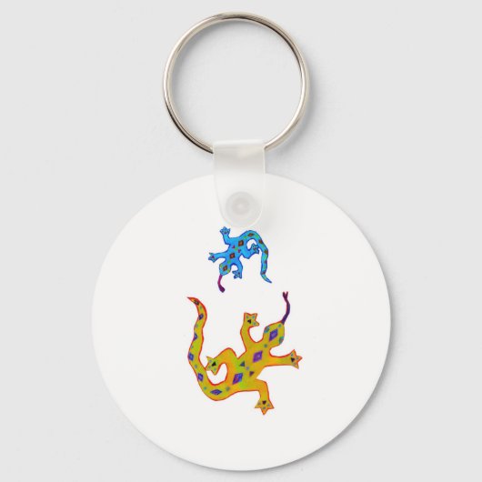 2 Geckos Sleutelhanger (Voorkant)